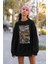 Karikatür Spider-Man Baskılı Unisex Oversize Örümcek Adam Sweatshirt 2