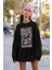 Spider-Punk Baskılı Unisex Oversize Örümcek Adam Sweatshirt 2