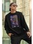 Spider Punk Baskılı Unisex Oversize Örümcek Adam Sweatshirt 1