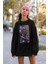 Spider Punk Baskılı Unisex Oversize Örümcek Adam Sweatshirt 2
