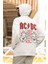 Rock Metal Müzik Grubu Baskılı Unisex Oversize Ac Dc Hoodie 1