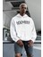 Telepathy Baskılı Unisex Oversize Tasarım Hoodie 4