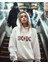 High Ac Dc Voltage Yazılı Unisex Oversize Rock Metal Hoodie 2