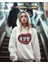 Money Talks Yazılı Unisex Oversize Hoodie 3