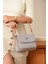 Yeni Sezon Kolon Askılı 4 Bölmeli Gri Kadın Omuz Çantası 21X16CM PBU2174 2