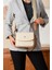 Yeni Sezon Kolon Askılı 4 Bölmeli Krem Kadın Omuz Çantası 21X16CM PBU2174 1