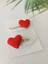Kırmızı Kalp El Emeği Organik Niş 2'li Çıtçıt Toka/red Heart Hair Accessories Crochet Pattern(2pcs) 1