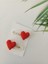 Kırmızı Kalp El Emeği Organik Niş 2'li Çıtçıt Toka/red Heart Hair Accessories Crochet Pattern(2pcs) 2