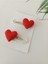 Kırmızı Kalp El Emeği Organik Niş 2'li Çıtçıt Toka/red Heart Hair Accessories Crochet Pattern(2pcs) 3
