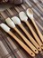 Betty 5 Li Mini Bambu Spatula Seti - Krem 4