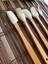 Betty 5 Li Mini Bambu Spatula Seti - Krem 5