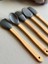 Betty 5 Li Mini Bambu Spatula Seti - Gri 1