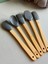 Betty 5 Li Mini Bambu Spatula Seti - Gri 5