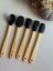 Betty 5 Li Mini Bambu Spatula Seti - Siyah 2
