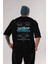 Porsche Cayman Blue Arka Baskılı Oversize T-Shirt Erkek Kadın Unisex Pamuk Bisiklet Yaka 1
