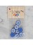 Crafts Mavi 8 Li Yuvarlak Düğme - 452 3