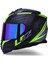 Storm 2 Nerve Neon Sarı Kapalı Motosiklet Kaskı Gökkuşağı Camlı 2