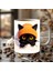 Bereli Kedi Çatlak Duvar Temalı 3 Boyutlu Tasarım Seramik Kupa Mug 2
