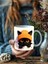 Bereli Kedi Çatlak Duvar Temalı 3 Boyutlu Tasarım Seramik Kupa Mug 4