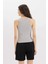 Slim Fit Dar Kesim U Yaka Basic Düz Ribana Atlet C9826AXNS 4