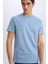 %100 Pamuk New Regular Fit Bisiklet Yaka Basic Düz Kısa Kollu Tişört V7699AZ25SP 4