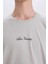 %100 Pamuk Slim Fit Dar Kesim Bisiklet Yaka Baskılı Kısa Kollu Tişört X3932AZ25SM 5