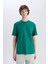 %100 Pamuk New Regular Fit Bisiklet Yaka Basic Düz Kısa Kollu Tişört V7699AZ25SP 4
