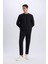 Regular Fit Bisiklet Yaka Basic Düz Sweatshirt D7231AX25SP 2
