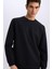 Regular Fit Bisiklet Yaka Basic Düz Sweatshirt D7231AX25SP 4