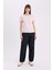 Regular Fit Bisiklet Yaka Basic Düz Kısa Kollu Tişört W7299AZ25SP 2