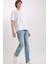 Sergio Regular Fit Normal Kalıp Normal Bel Boru Paça Jean Pantolon E5414AX25SP 4