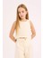 Kız Çocuk 2'li Takım Kolsuz Bluz Geniş Bol Paça Pantolon D9487A825SM 5