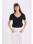 Regular Fit V Yaka Basic Düz Kısa Kollu Tişört W9204AZ25SP 3