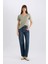 Regular Fit V Yaka Basic Düz Kısa Kollu Tişört W9204AZ25SP 2