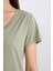 Regular Fit V Yaka Basic Düz Kısa Kollu Tişört W9204AZ25SP 5