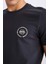 %100 Pamuk Slim Fit Dar Kesim Bisiklet Yaka Baskılı Kısa Kollu Tişört C2079AX25SM 5