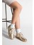 Kadın Sneaker Retro Spor Ayakkabı Penor Altın 4