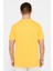 Erkek Slim Fit Dar Kesim Pamuk Sarı Polo Yaka Tişört 5