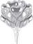 Kalp Folyo Balon Gümüş Rengi Kalp Parti Balonu 24 Inc 60 cm 2