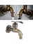 F Fityle Duvara Monte Dekoratif Bahçe Lavabo Bataryası - Bronz (Yurt Dışından) 2