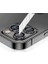Trend iPhone 15 Pro/iphone 15 Promax Kamera Camı Lens Koruyucu Halka Set - Siyah 3