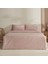 Josef Çizgili Saten Tek Kişilik Nevresim Takımı Pudra 1