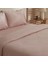 Josef Çizgili Saten Tek Kişilik Nevresim Takımı Pudra 3