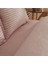 Josef Çizgili Saten Tek Kişilik Nevresim Takımı Pudra 5