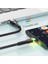 LED Işıklı 2 Metre 3A USB To Type-C Ultra Hızlı Şarj Kablosu Dayanıklı Renkli LED Işıklı Kablo 5