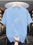 Erkek Uçak Grafiklı T-Shirt Yeni Sezon Oversize Salaş 1