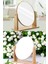 Masa El Şifonyer Dolap Aynası Ayarlanabilir Yuvarlak Makeup Mirror Ayna Ahşap Ayaklı Makyaj Aynası 1
