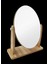 Masa El Şifonyer Dolap Aynası Ayarlanabilir Yuvarlak Makeup Mirror Ayna Ahşap Ayaklı Makyaj Aynası 3