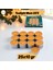 Tealight Mum 25X10 gr Dekoratif Mumu Kandil Hediyelik Fitilli Mumluk Şamdan Turuncu Renk Kokusuz 1