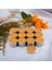 Tealight Mum 25X10 gr Dekoratif Mumu Kandil Hediyelik Fitilli Mumluk Şamdan Turuncu Renk Kokusuz 4